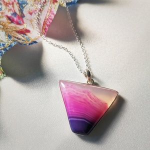 ❣SOLD❣Natural Gemstone Sterling Silver Pendant